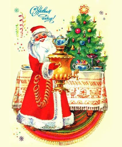 советские новогодние открытки